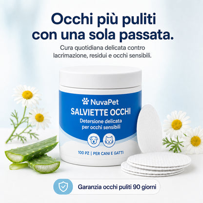 Kit Dischetti Detergenti per Occhi di Cani e Gatti