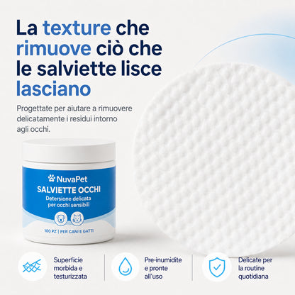 Kit Dischetti Detergenti per Occhi di Cani e Gatti